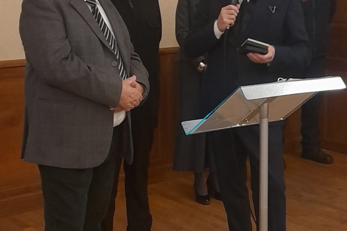 MOLESME : Remise de la Médaille du Sénat à Jean-Claude Blouet